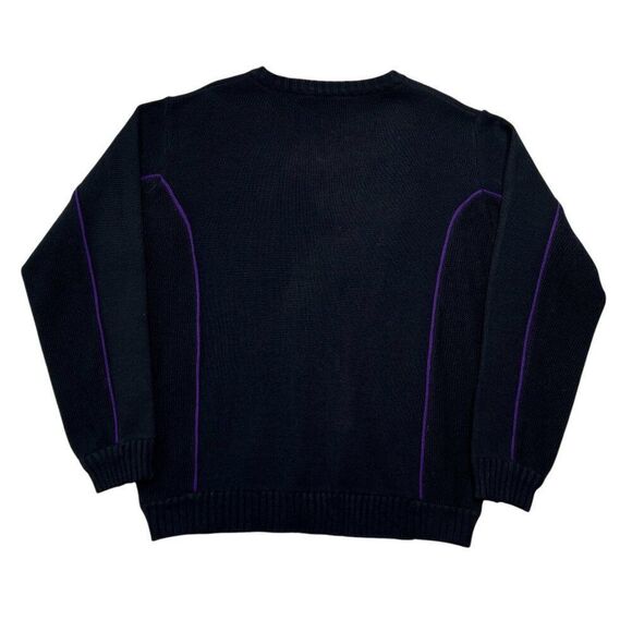 FedEx Sweater Stan Herman VF Imagewear Men's Size XL Black Vintage V-Neck - Picture 5 of 7